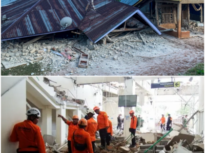 Two Major Earthquakes Shake Indonesia: A Day of Destruction and Survival