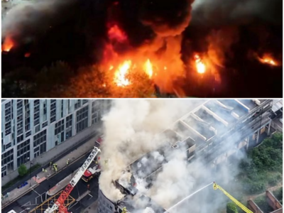 Breaking News: Massive Blaze Engulfs Waste Facility in Deptford