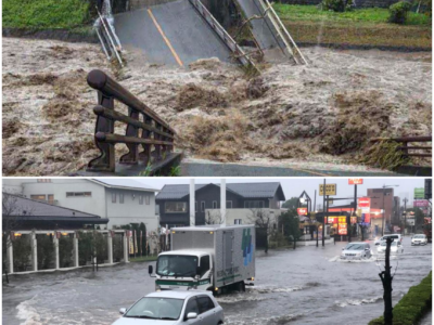 Japan Hit by Massive Flooding: Heavy Rain Turns Streets Into Rivers