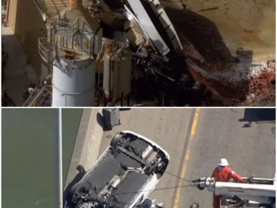 Major-Injury Crash Leaves Big Rig Dangling from Bridge on California Interstate