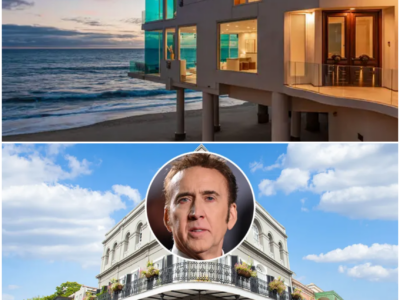 Aerials Show the Collapsed Driveway at Nicolas Cage’s Home in Malibu