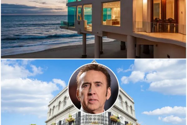 Aerials Show the Collapsed Driveway at Nicolas Cage’s Home in Malibu