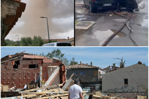 Terrifying Moment: Tornado Devastates Village in Southern France