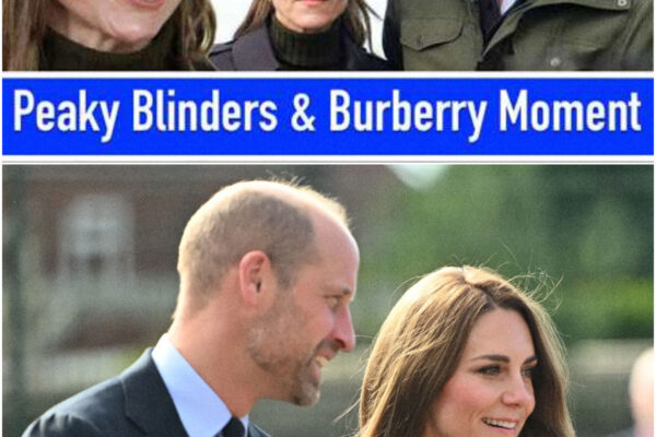 Prince William & Kate Middleton Peaky Blinders & Burberry Moment