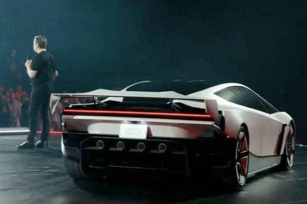 Tesla’s Long-Delayed Roadster Finally Arrives — and It Flies, Flips and Hits 60 MPH in Under a Second